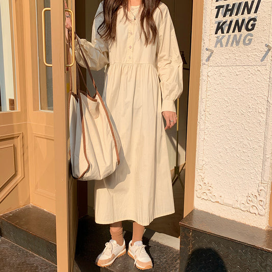 Theoneshopsレディース ファッション 可愛い服 ルーズ カジュアル シャツワンピース