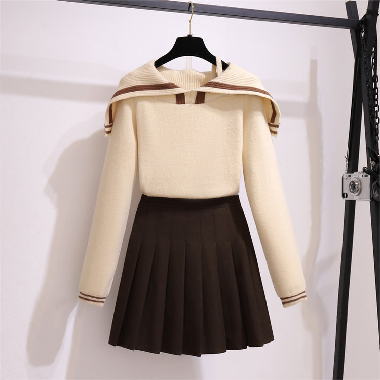 Theoneshopsレディース ファッション オシャレ スウェット セーター+スカート セットアップ