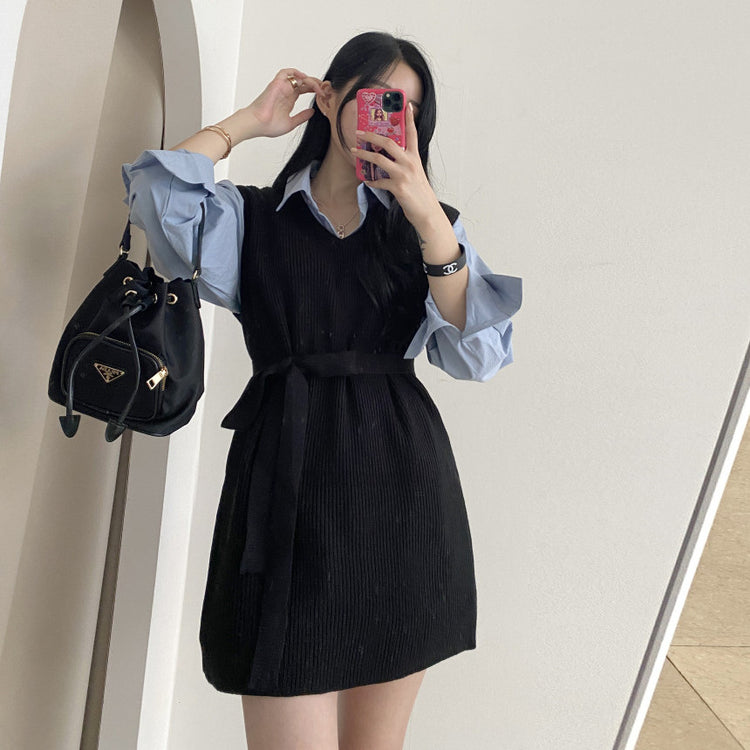 Theoneshops秋 ファッション 洋服 ブランド 服 通販 気質 ノースリーブ Vネック ニットベスト